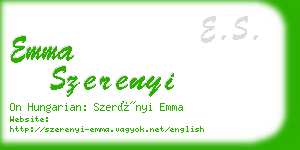 emma szerenyi business card